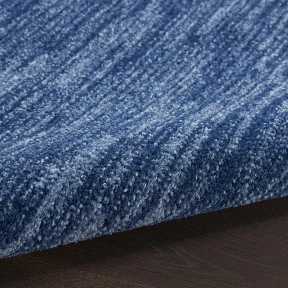 New 4 x 6ft Navy Blue Modern Area Rug, Durable Fabric Essentials Patio Carpet